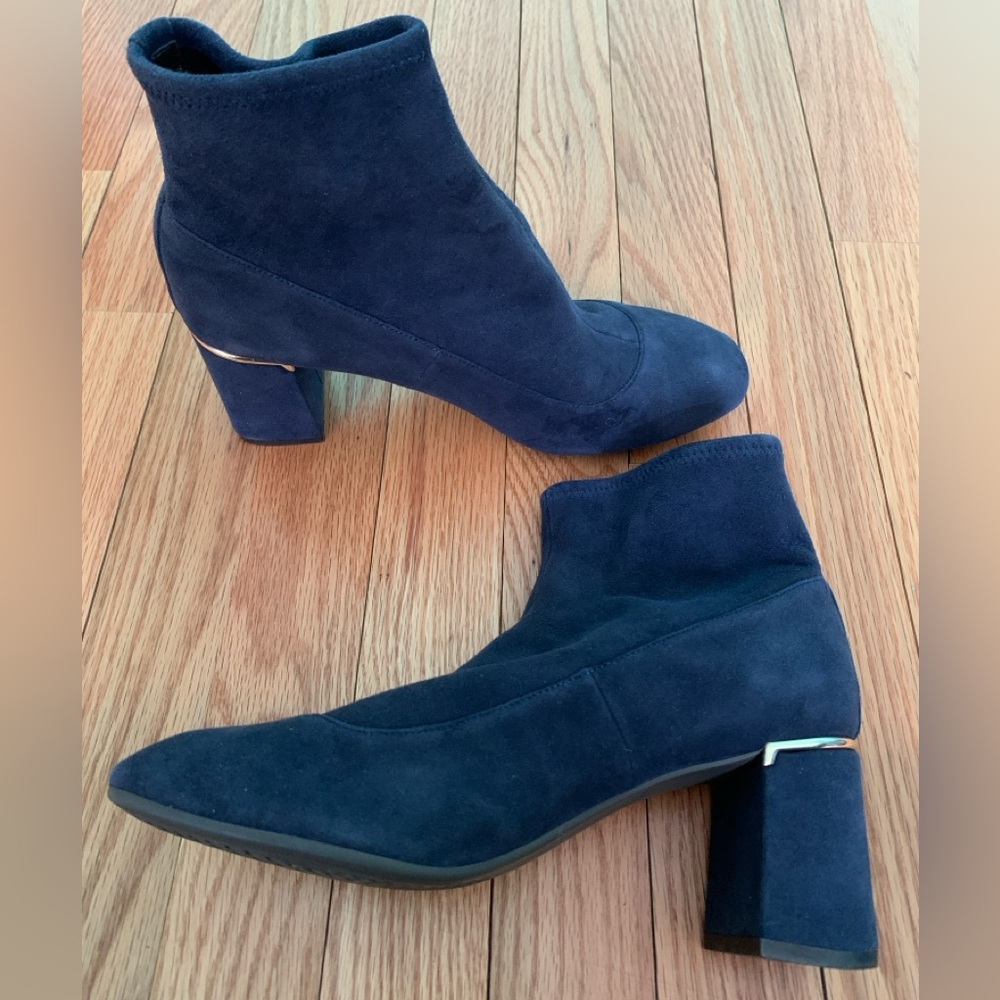 Cole Haan 8 Suede Hawk Grand Boots - Navy Blue